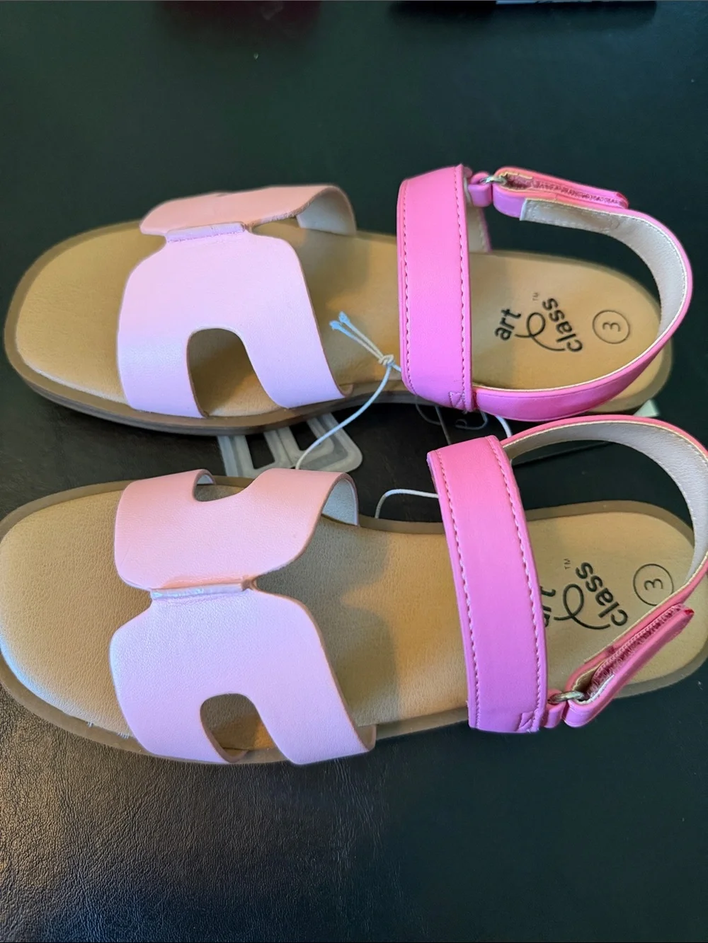 art class Pink & Light Pink Girls Sandals size 3